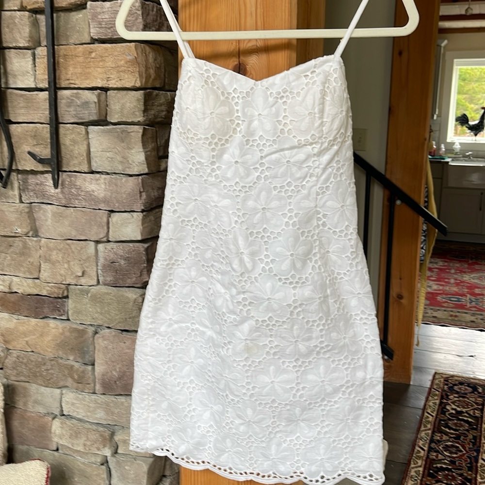 Lilly Pulitzer, white eyelet dress, size 0, NWT
